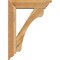 Ekena Millwork Legacy Traditional Rough Sawn Bracket w/ Offset Brace, Western Red Cedar, 6"W x 22"D x 30"H BKT0604X22X30LEC01RWR - alternate 4